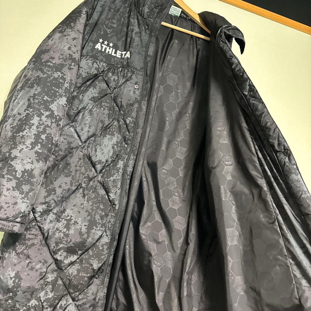 ATHLETA ダークグレー ベンチコート