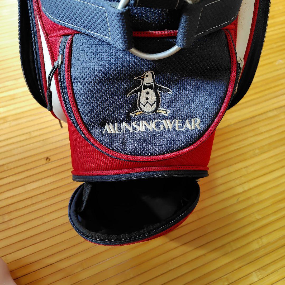 Munsingwear ゴルフキャディバッグ 赤・ネイビー