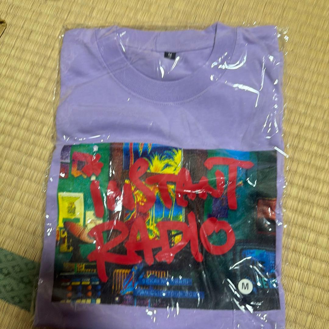 インスタントラジオ　Tシャツ　パープル　タオル　セット