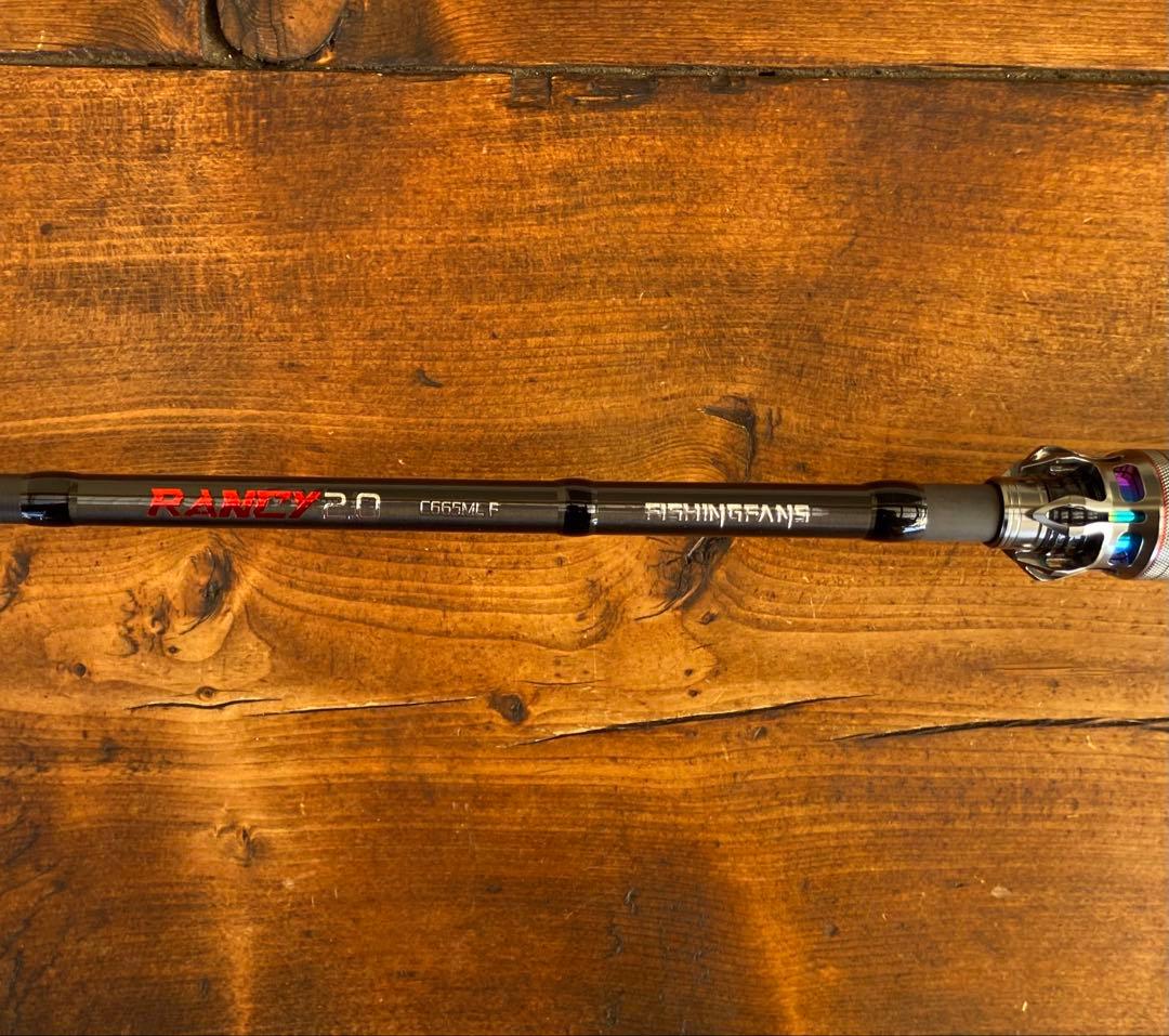 超軽量　カーボンロッド　新品　パックロッド　ベイトロッド　C665ML バス釣り