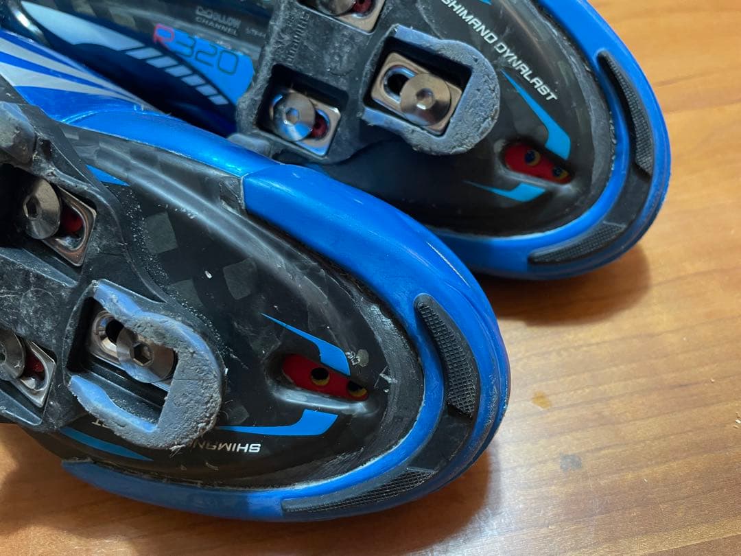 ツール限定レア　SHIMANO R320 シューズ サイズ43 青