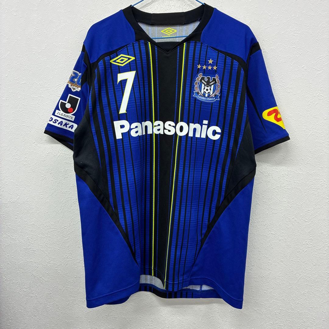 ガンバ大阪　ユニフォームumbro 20周年　遠藤保仁M-L あ15