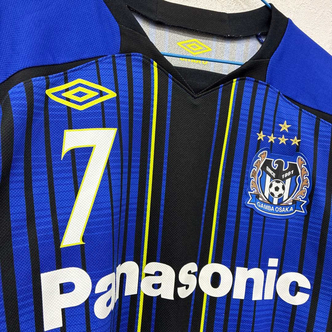 ガンバ大阪　ユニフォームumbro 20周年　遠藤保仁M-L あ15