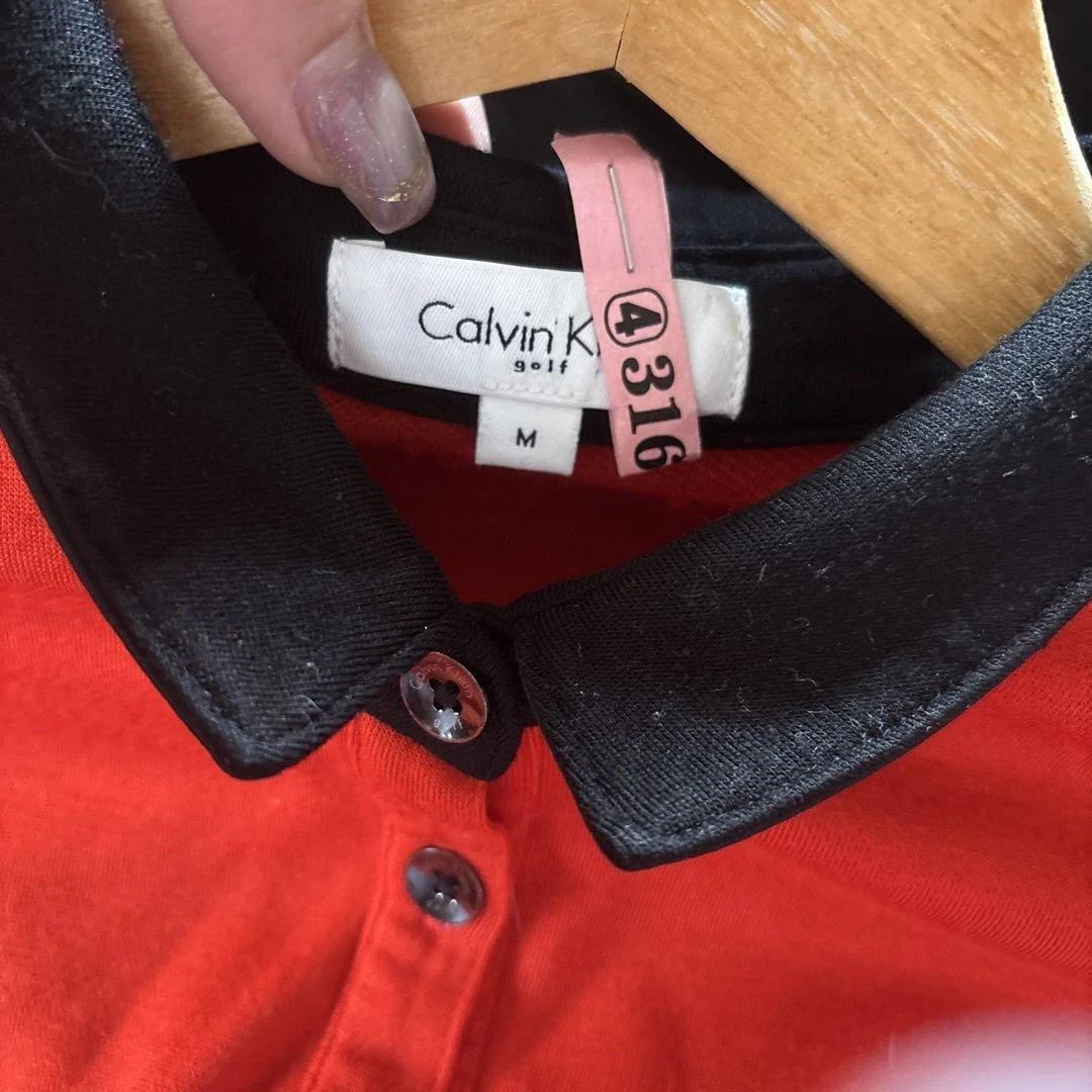 美品  Golf ワンピース M 赤黒 バイカラー