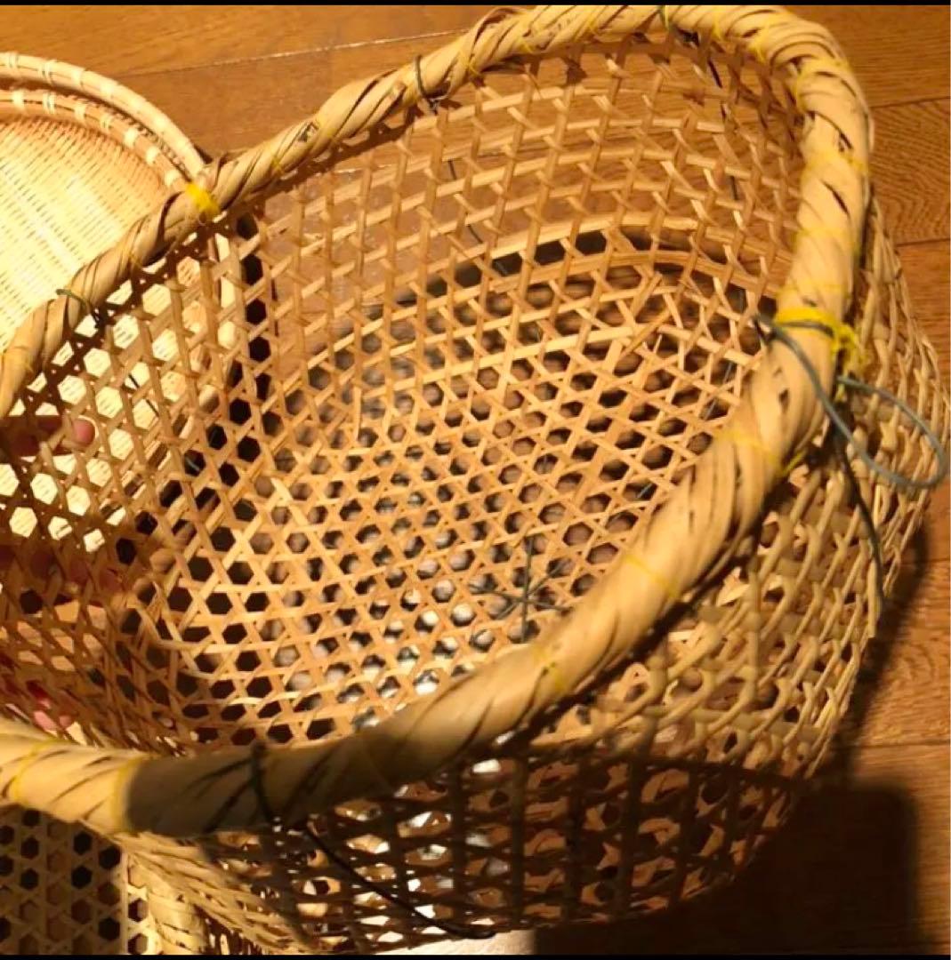 昭和レトロ ヴィンテージ 天然ザル・籠 お野菜や山菜に