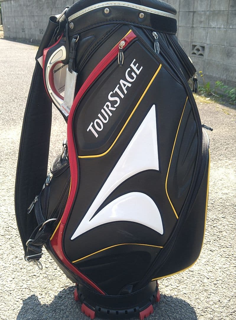 【格安】訳アリ　新品　TOURSTAGE キャディバッグ 防水カバー付き