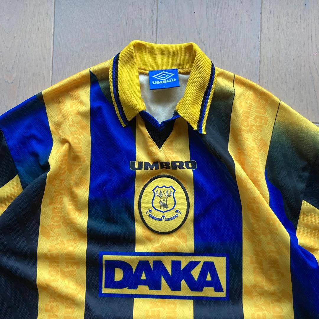 美品 UMBROエバートンFC 96/97 アウェイユニフォーム 青タグ