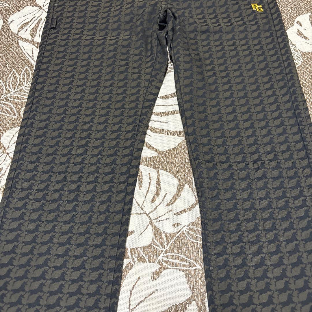 PEARLY GATES(パーリーゲイツ)総柄ウール混ストレッチロングパンツ　S