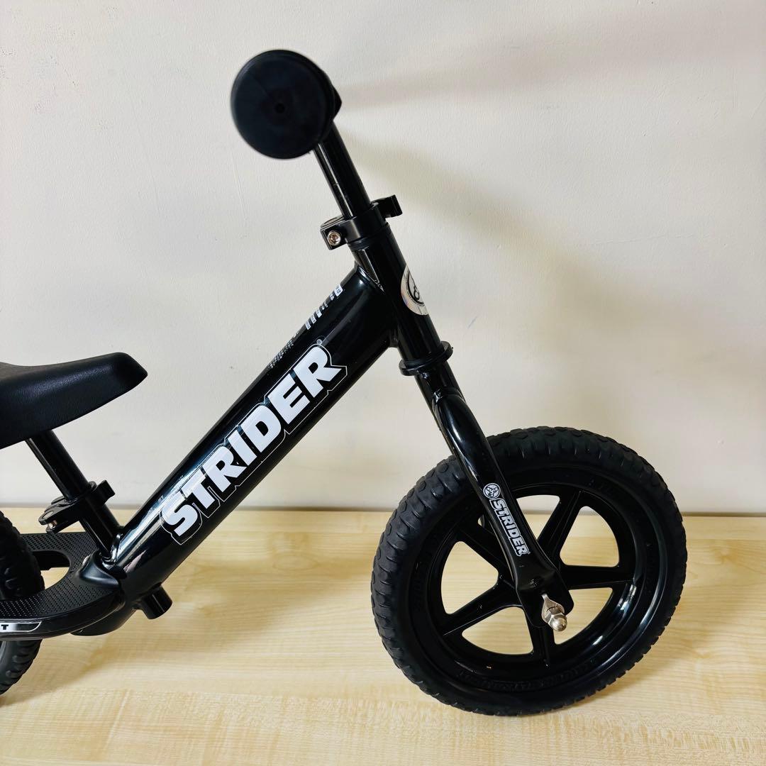 【美品】STRIDER バランスバイク ブラック12インチ SPORT 正規品