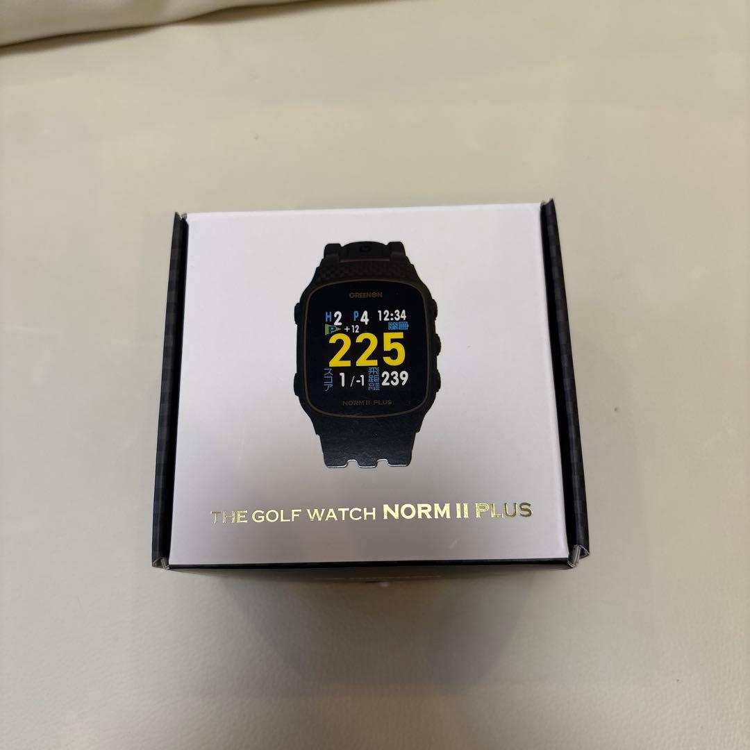 ゴルフGPSウォッチ GREENON NORM II PLUS 防水 軽量 美品