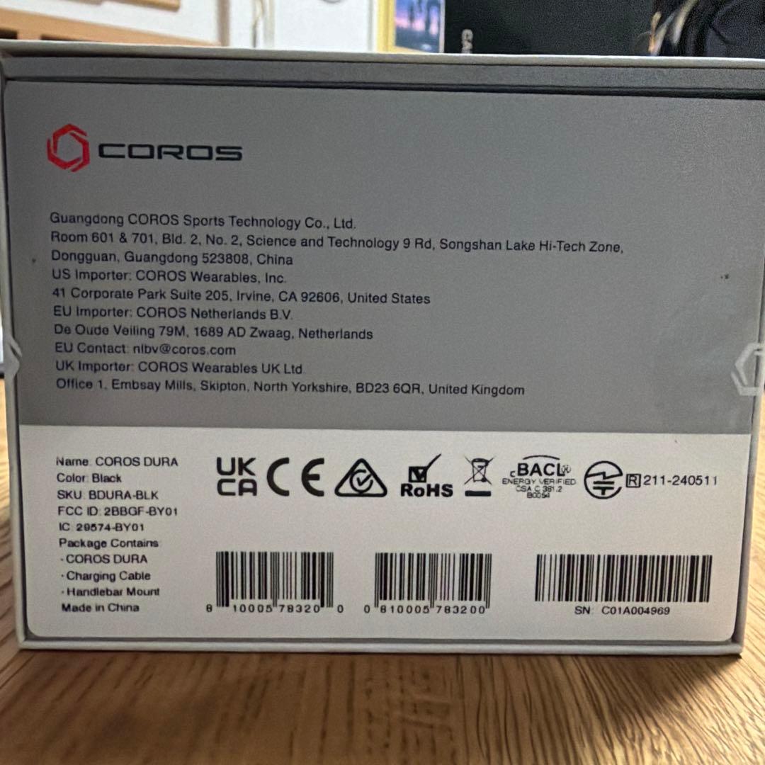 【未使用開封のみ】COROS DURA ソーラーGPSバイクコンピューター