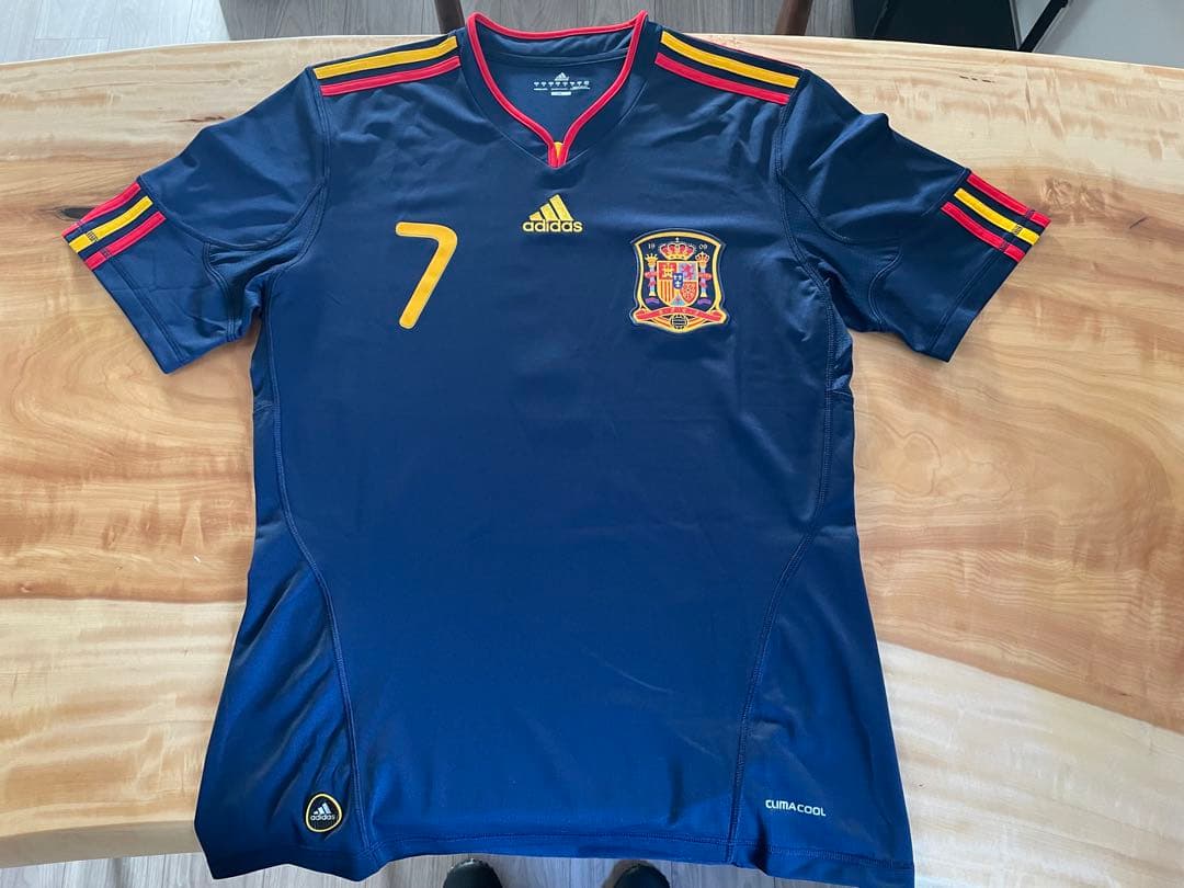 スペイン代表アウェイ 2010南アフリカW杯 DAVID VILLA 7番