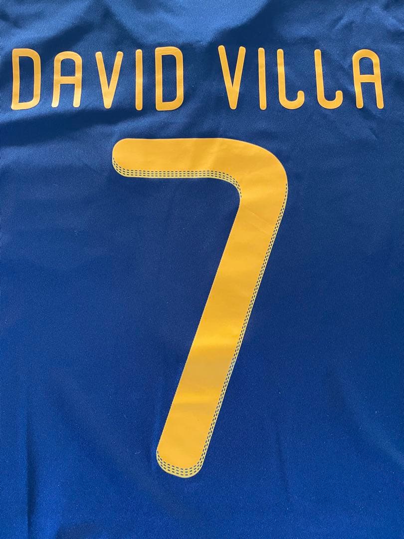スペイン代表アウェイ 2010南アフリカW杯 DAVID VILLA 7番