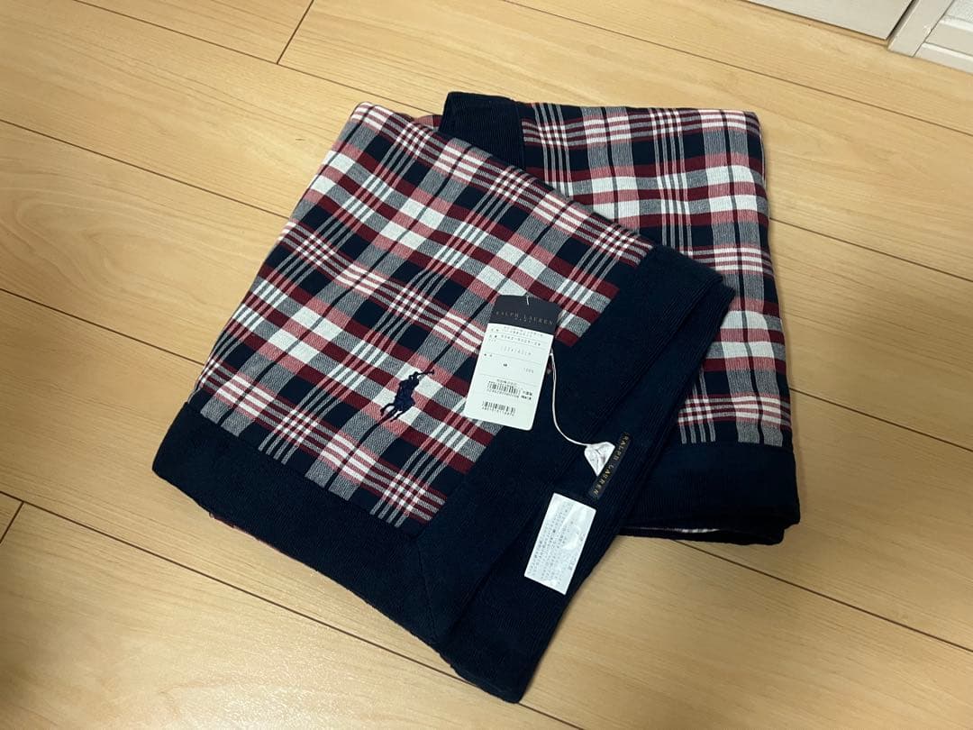 Ralph Lauren チェック柄ブランケット