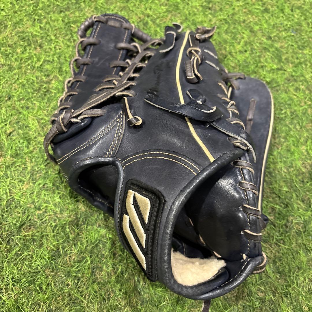 黒色 レザー 硬式野球用グローブ