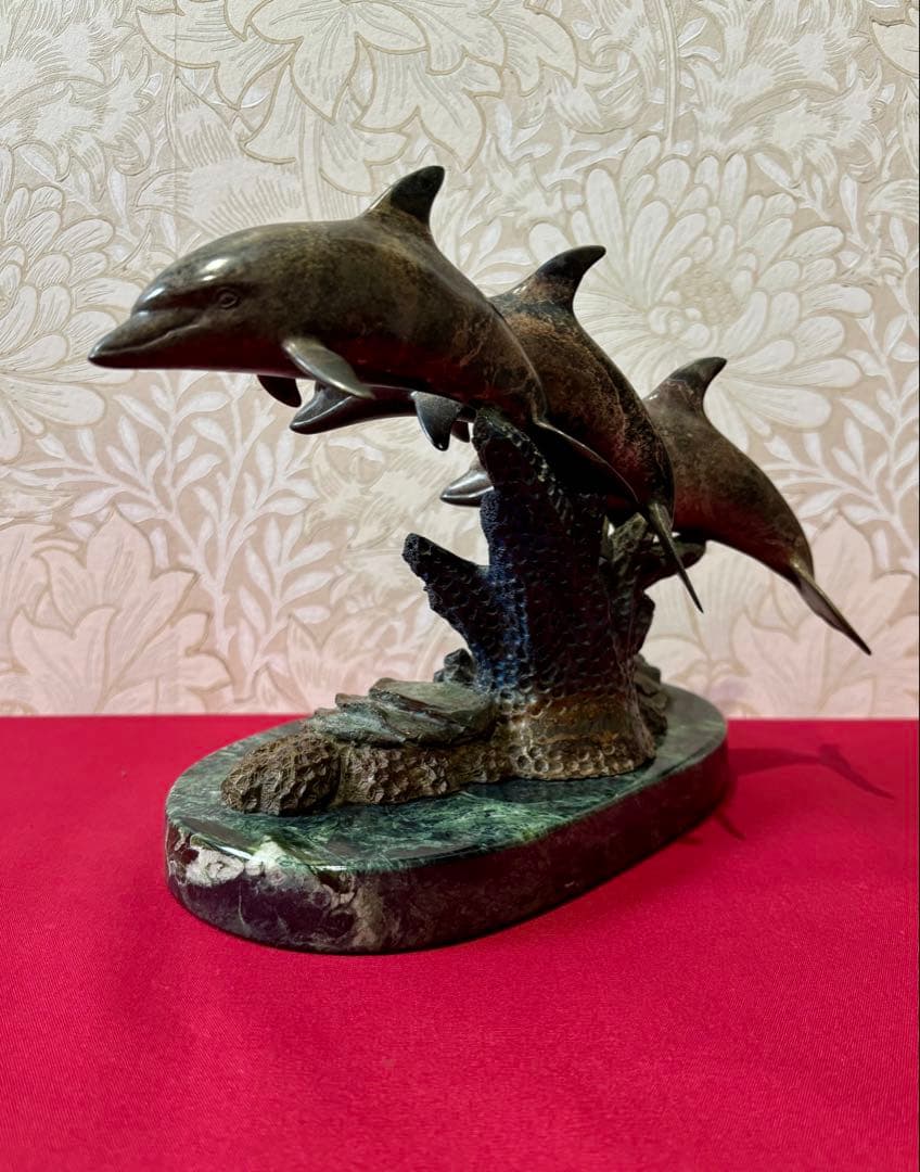 【Phil Vanderlei作ブロンズ彫刻★DOLPHIN IN CORAL】