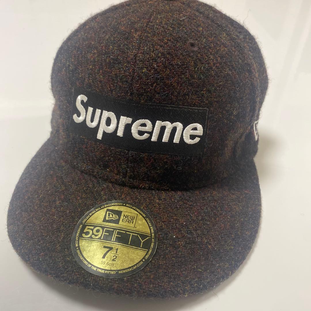 Supreme 59FIFTY キャップ 7 1/2 ウール ダークブラウン