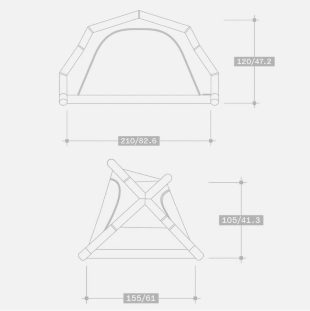 camvil GODONG AIR TENT（エアテント）カーキ