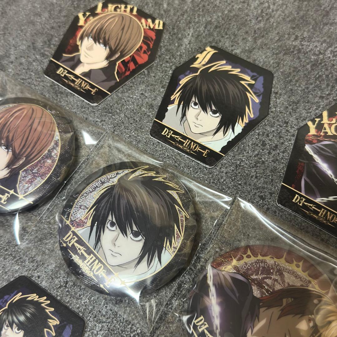 【レア】【フルコンプ】「DEATH NOTE」缶バッジ/夜神月、L、弥海砂、ニア
