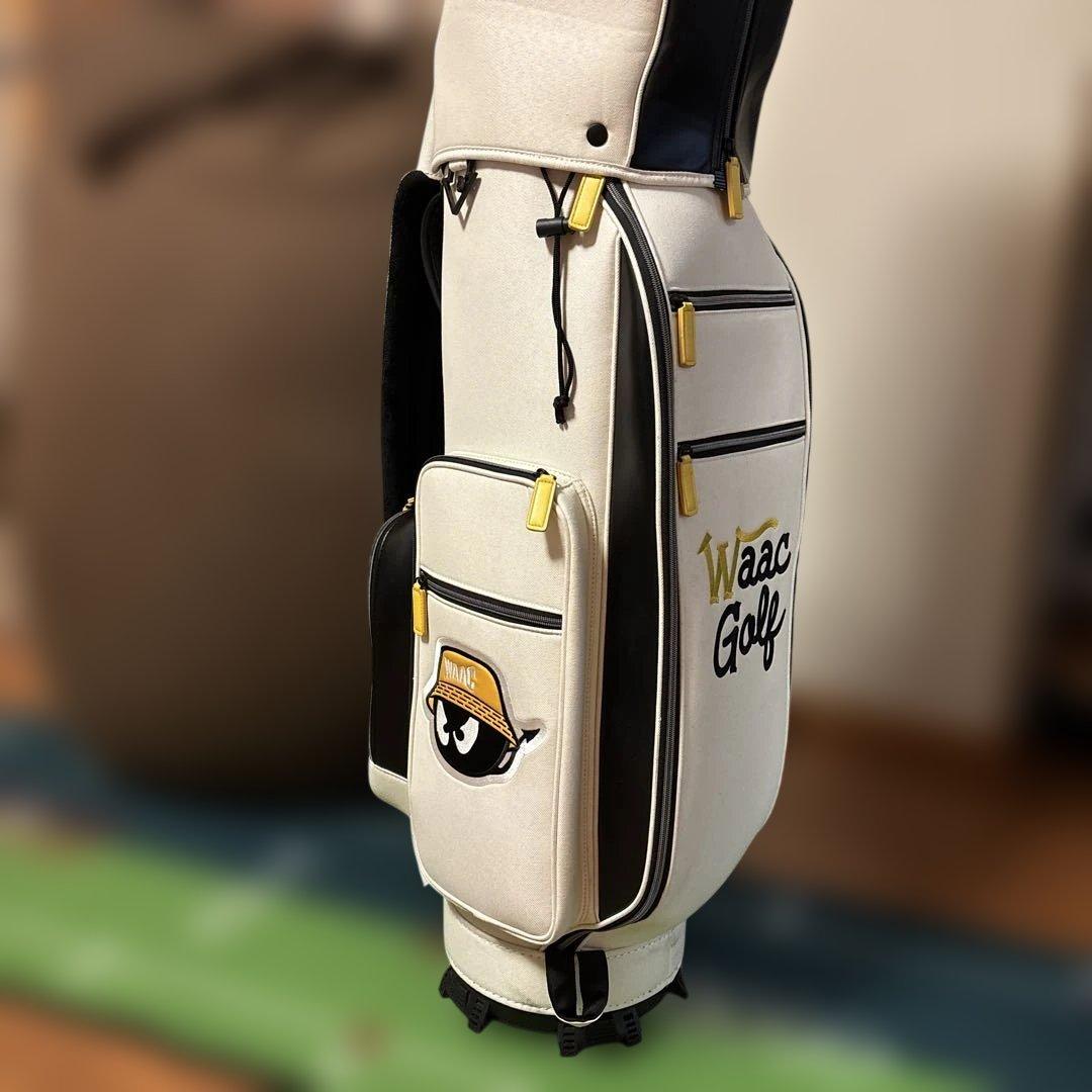 Waac Golf キャディバッグ ホワイト・ブラック