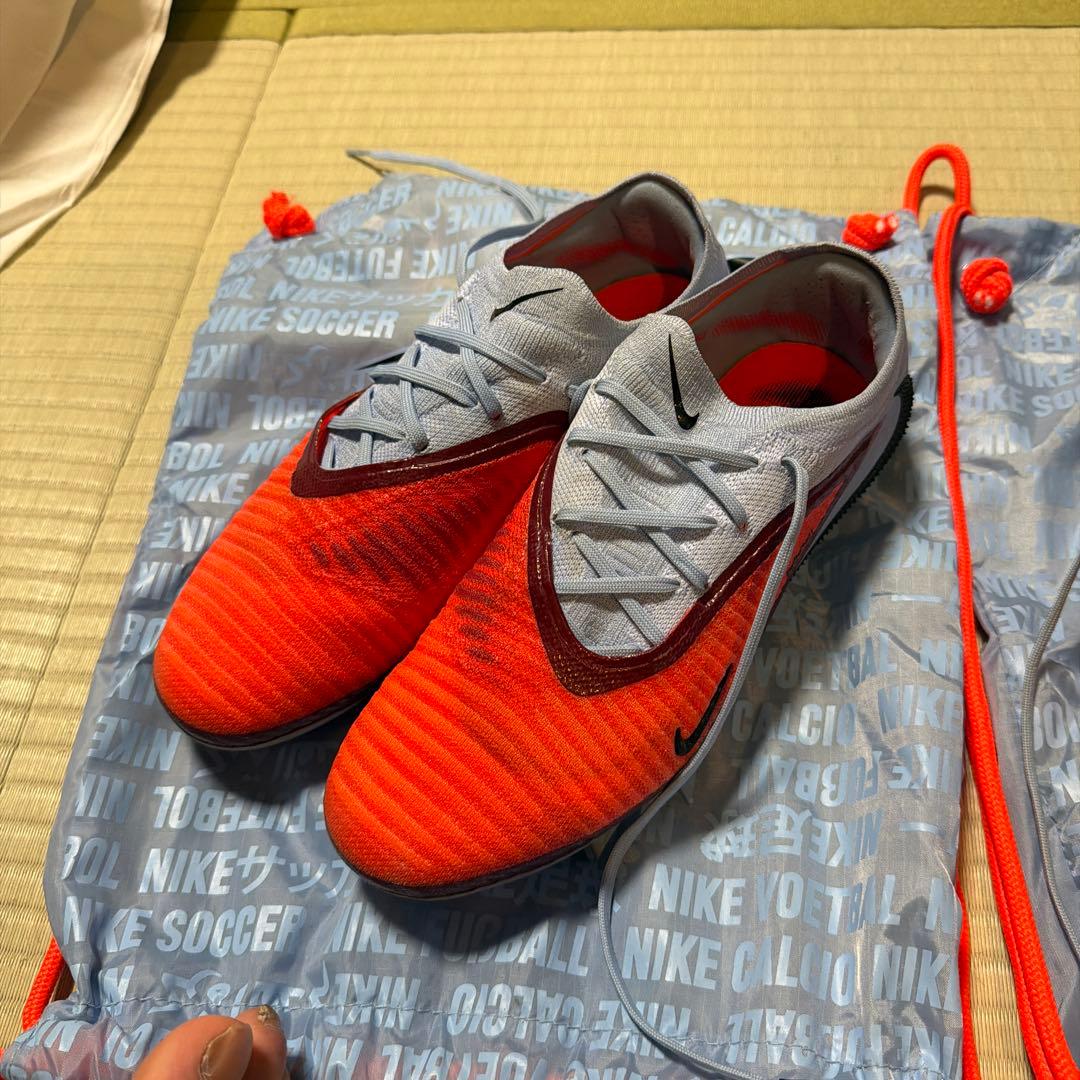 Nike Phantom サッカーシューズ オレンジ/グレー 収納袋付き26.5