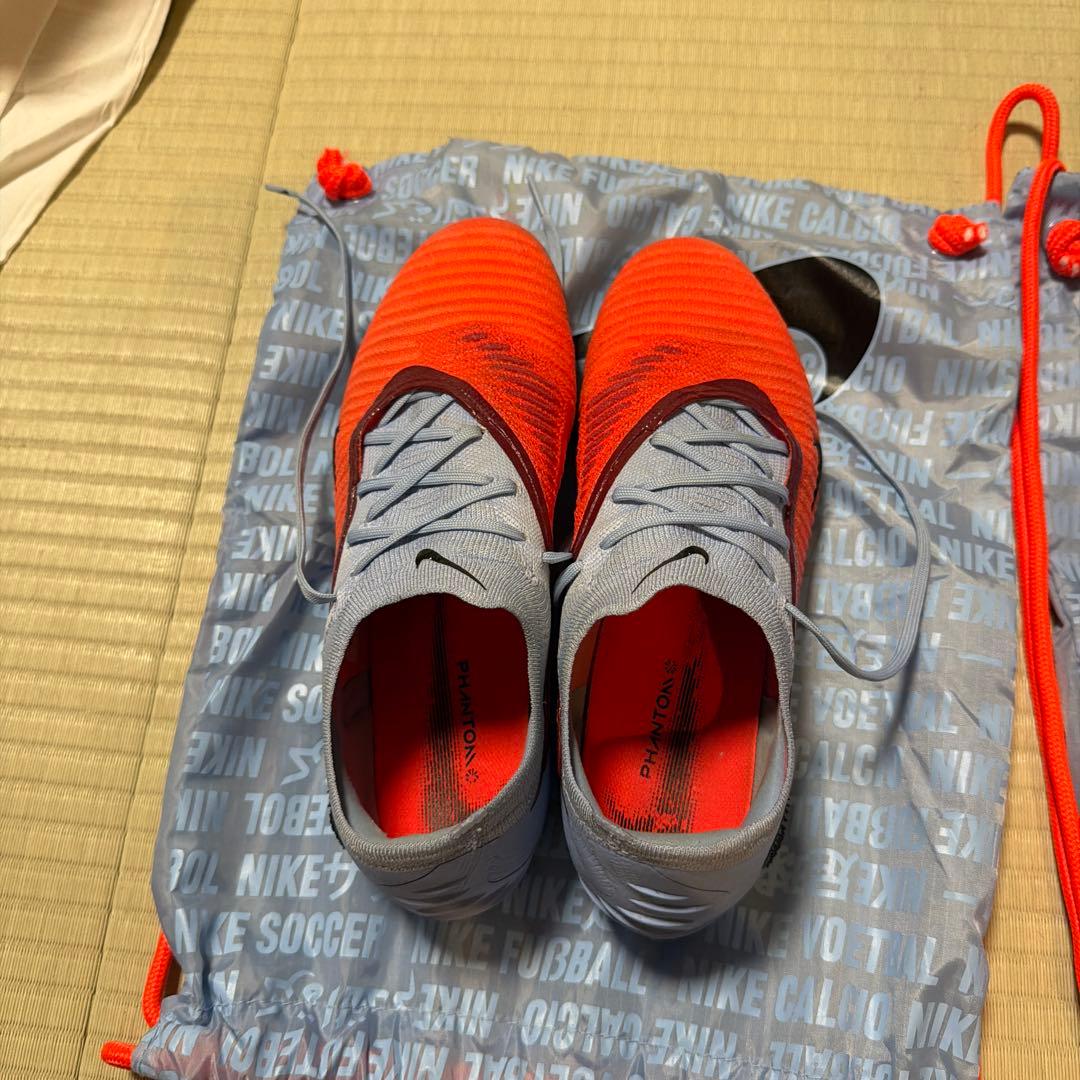 Nike Phantom サッカーシューズ オレンジ/グレー 収納袋付き26.5