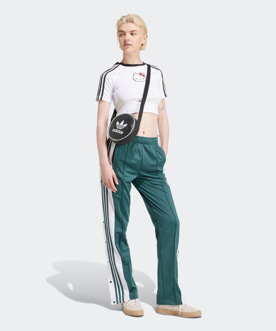 ブラックピンク着用 adidas アディダス トラックパンツ adibreake