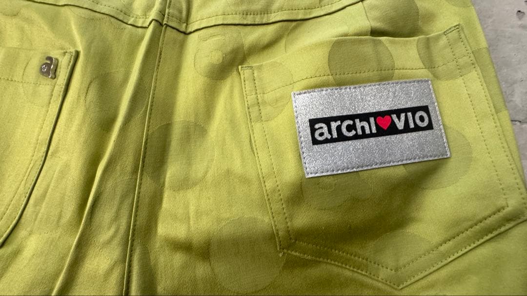 アルチビオarchivioレディースゴルフハーフ40パンツ オリーブグリーン