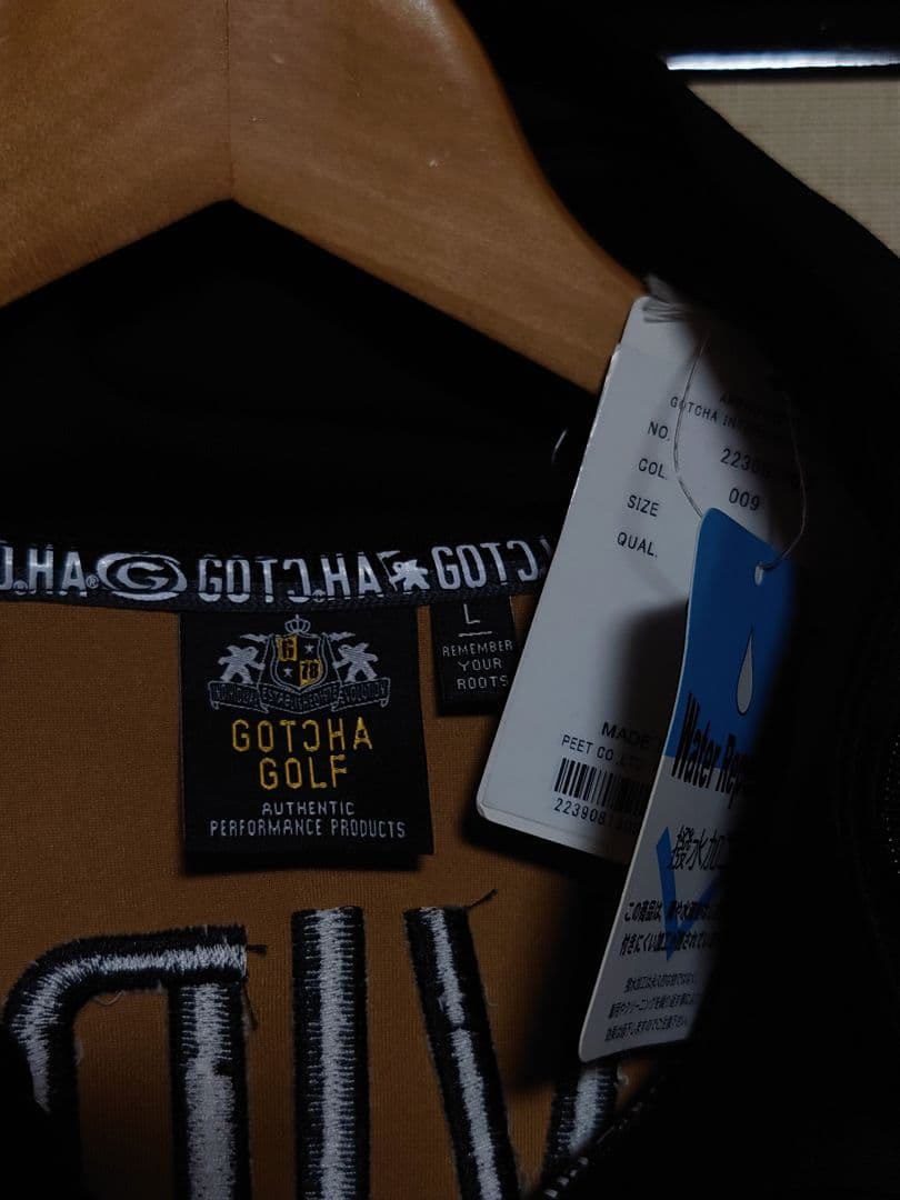 GOTCHA golfパーカー茶黒L 新品未使用