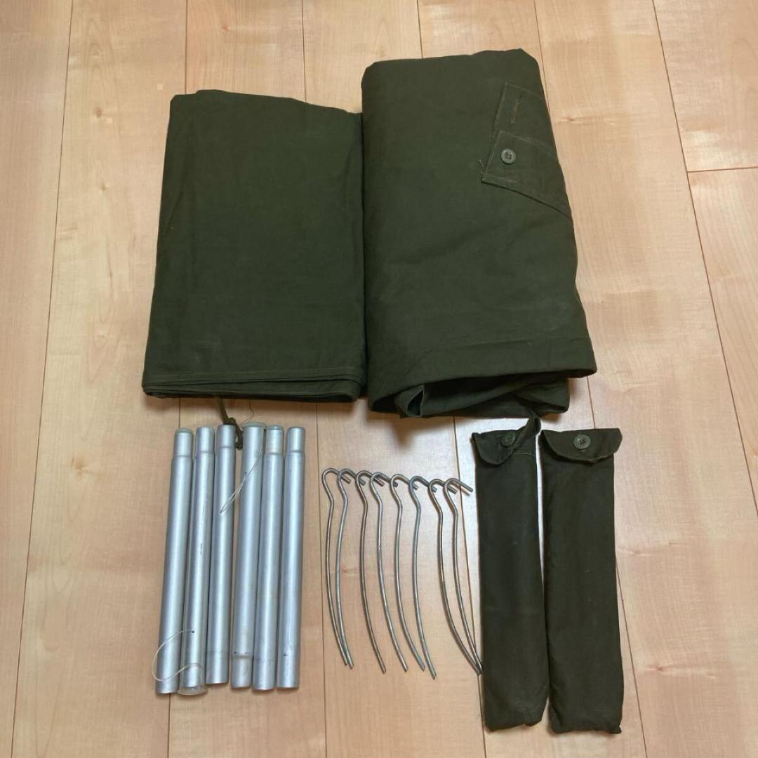 ポーランド軍 ポンチョ テント サイズ2 170-180 1975,76年ペア