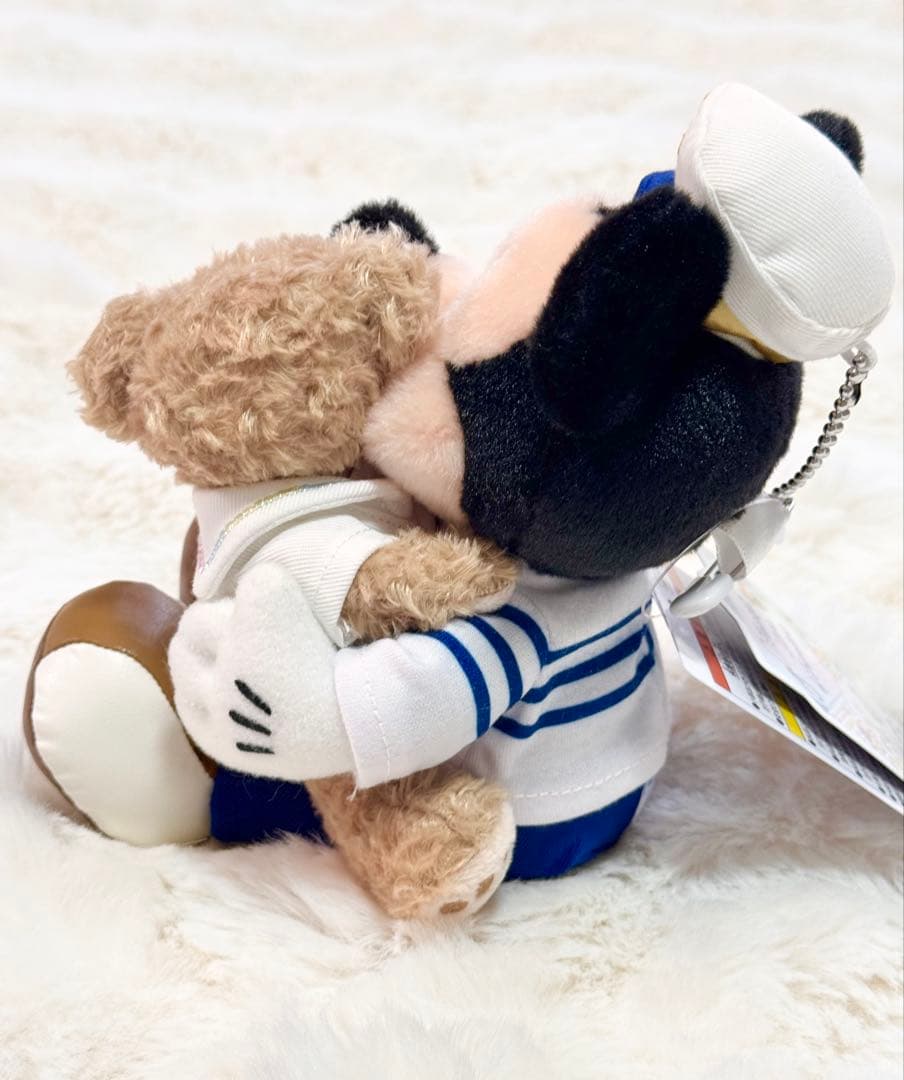 ディズニー　ダッフィー　ミッキーマウス　ぬいぐるみバッジ　ぬいば　マリン