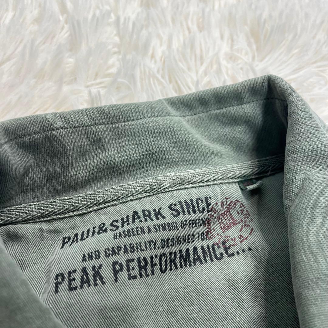 【希少XXL】PAUL & SHARK ボーダー 長袖ポロシャツ フェード