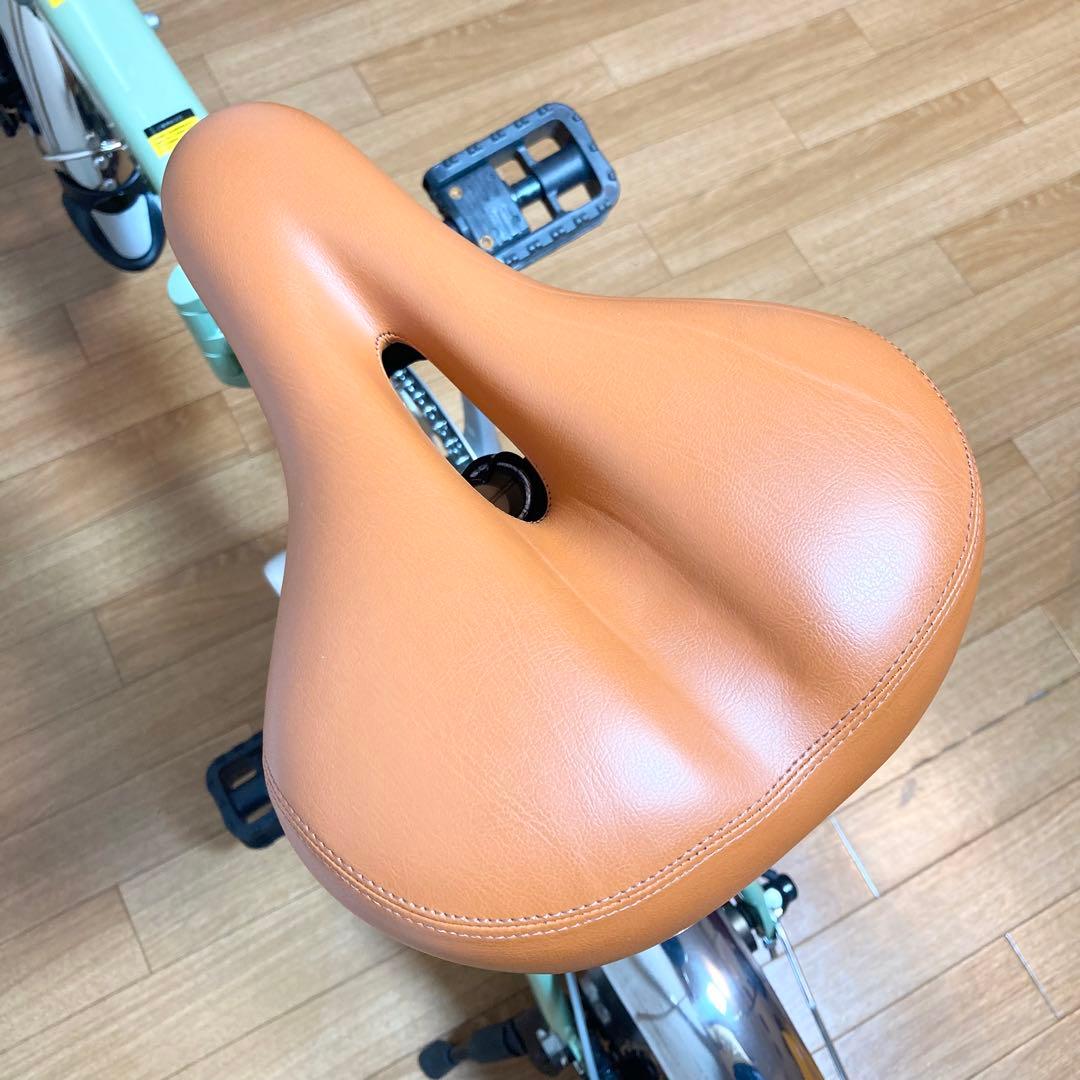 美品 Hold on 折り畳み電動アシスト自転車 Q1J 抹茶グリーン