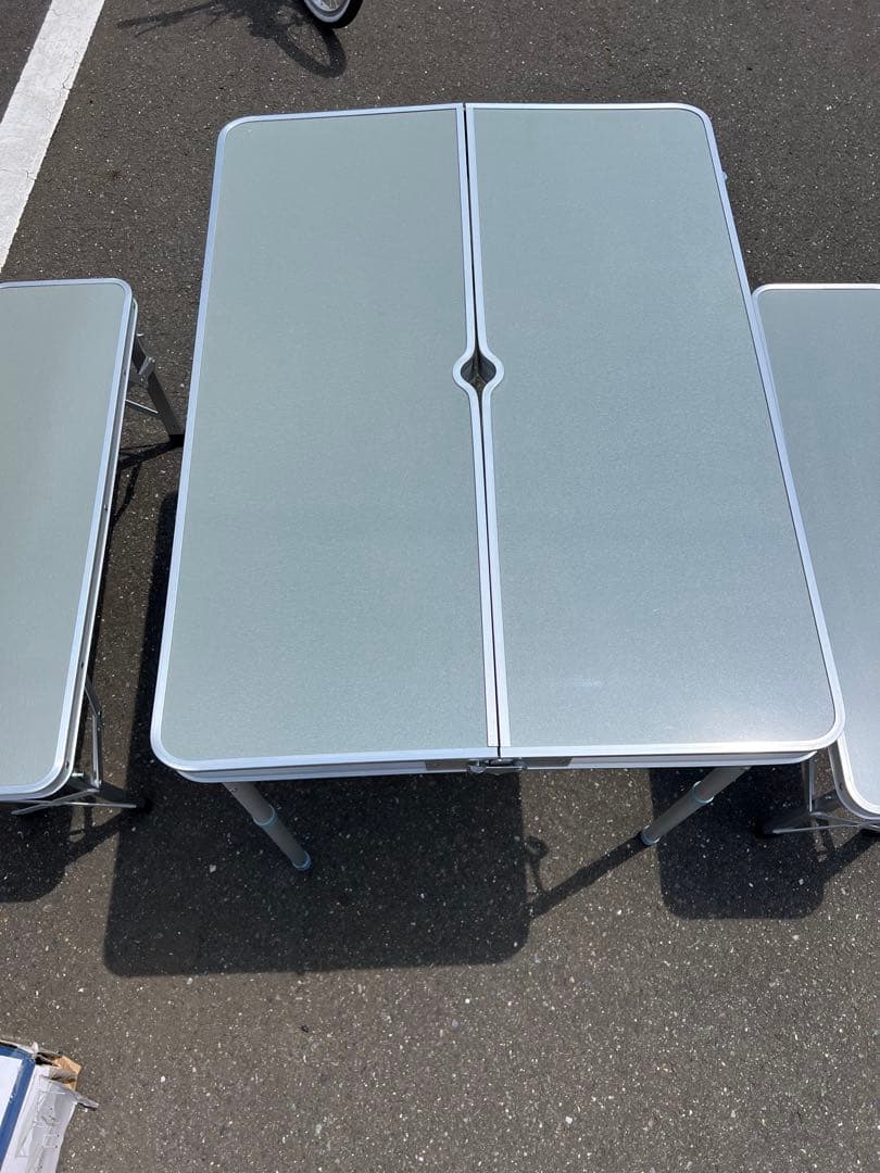 ★美品★アルミ製テーブルチェアセット