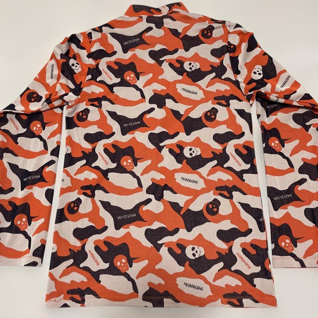 美品 MARK&LONA マークアンドロナ カモフラージュ柄 ハーフジップシャツ