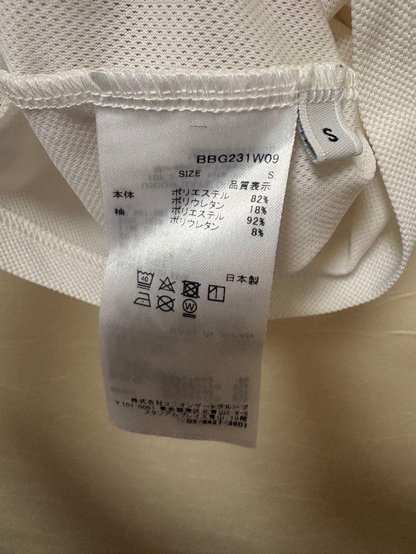 インナーメッシュホワイトTシャツ Sサイズ