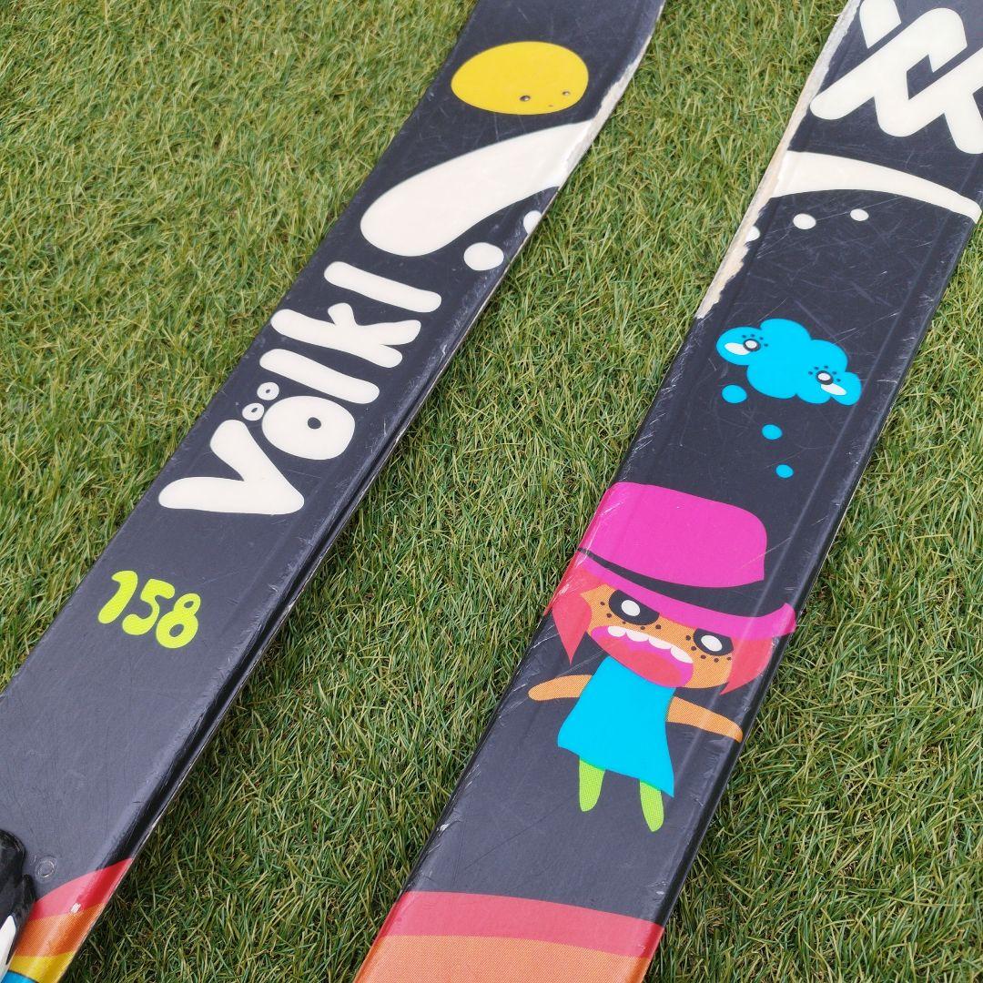 Völkl Gemスキー板 158cm MARKERビンディング　ポール付き