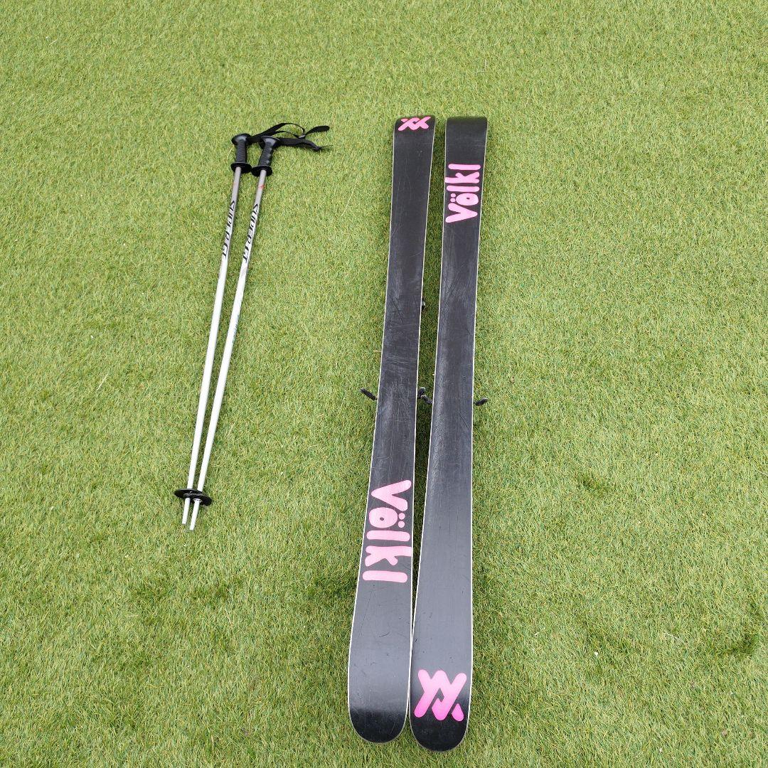 Völkl Gemスキー板 158cm MARKERビンディング　ポール付き