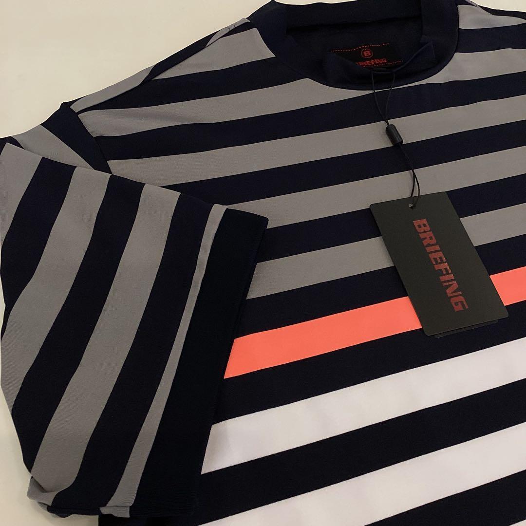 新品　BRIEFING MARINE STRIPE HIGHNECK RF