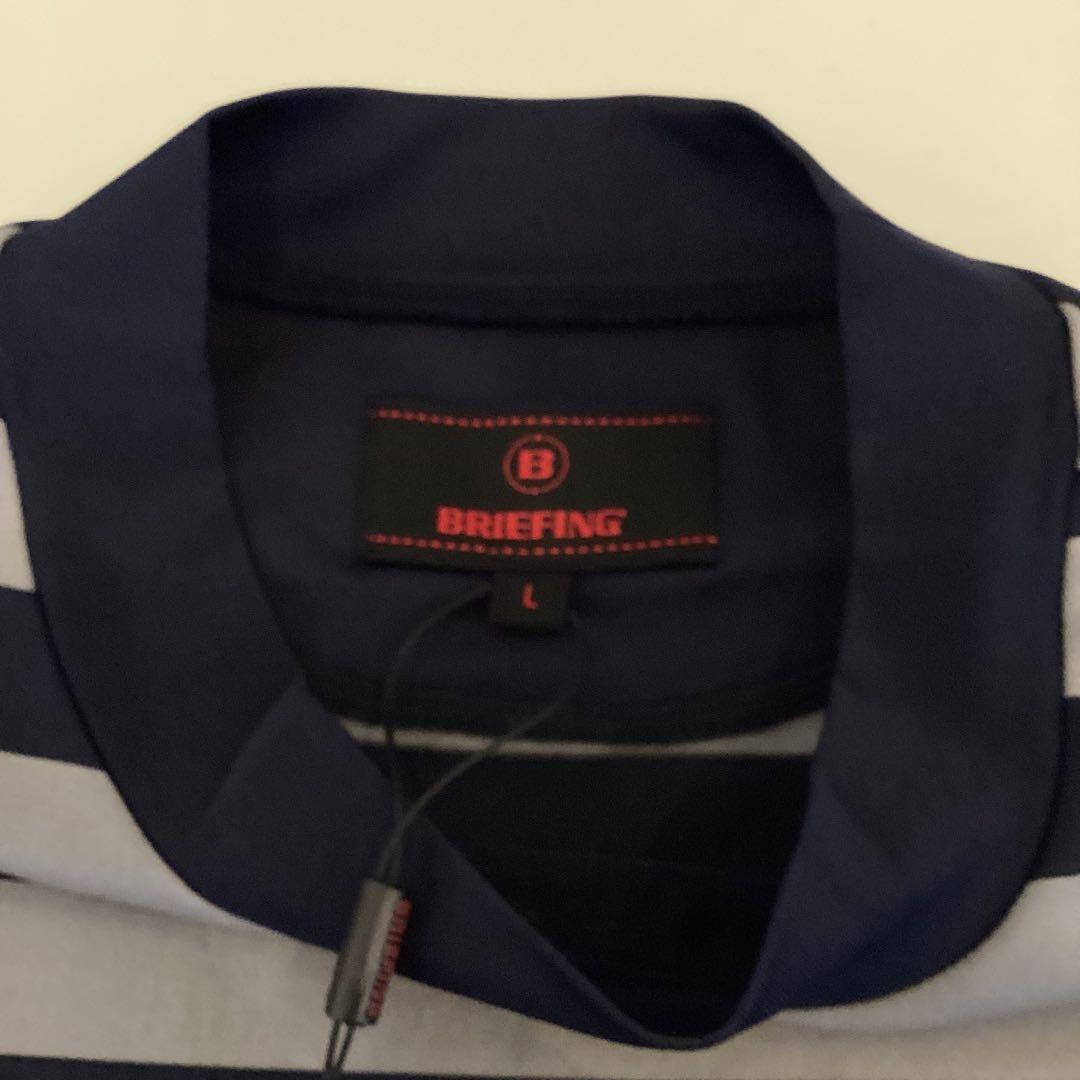 新品　BRIEFING MARINE STRIPE HIGHNECK RF