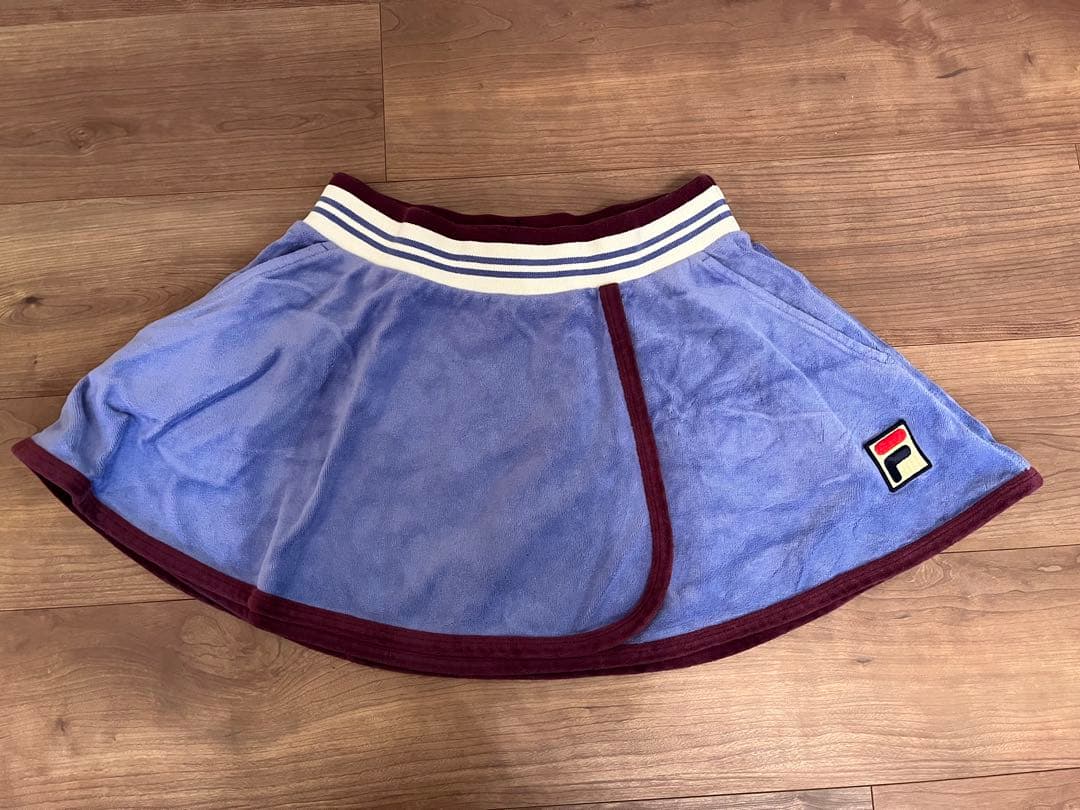 FILA ベロアジャケット&ベロアスコート テニスウェア2点セット