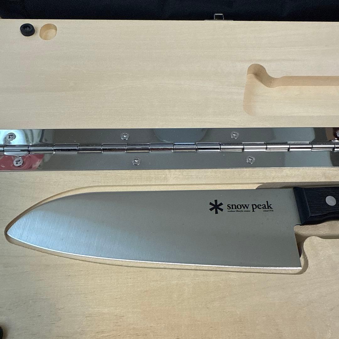 美品スノーピーク peak まな板セットL メッシュケース収納付き未使用