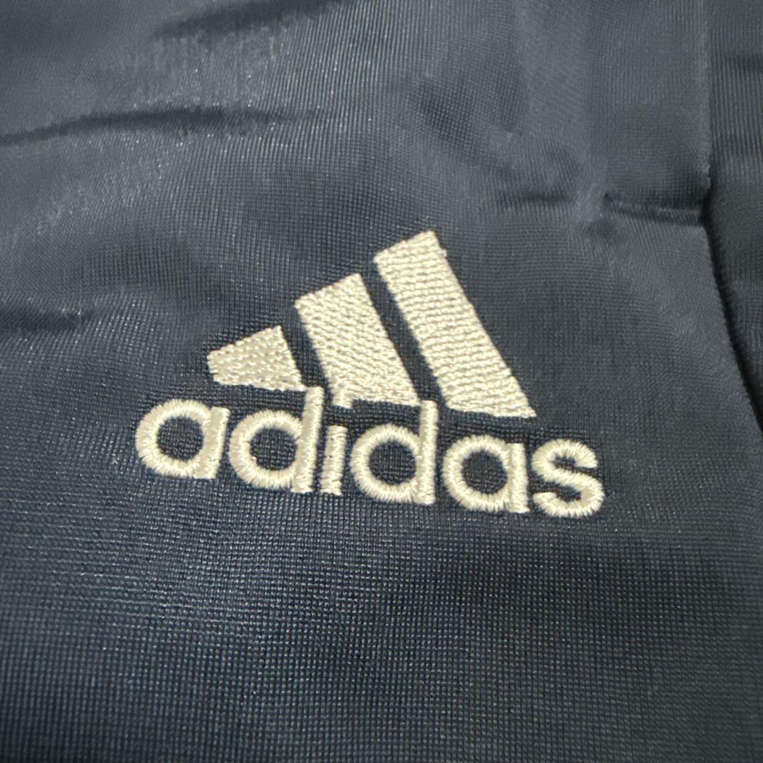 新品adidasパンツバックロゴ メンズ メンズ長袖ジャージ上下セットLネイビー