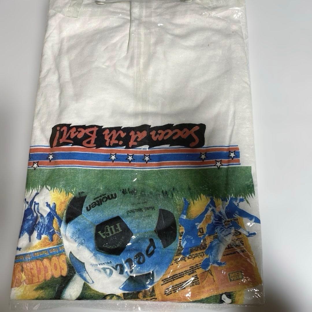 【美品】90s USA製 ヴィンテージ サッカーアートTシャツ 古着 ストリート