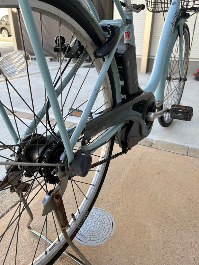 電動アシスト自転車 ブリヂストン　アシスタベーシック（A6BD18）水色