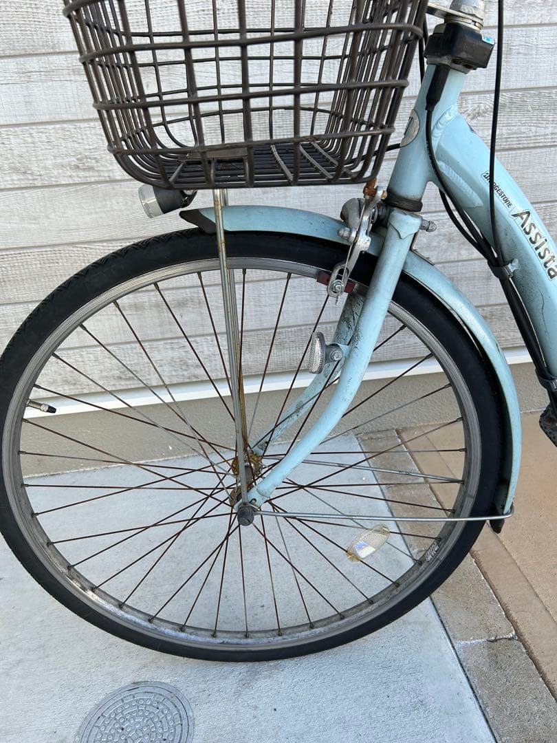 電動アシスト自転車 ブリヂストン　アシスタベーシック（A6BD18）水色
