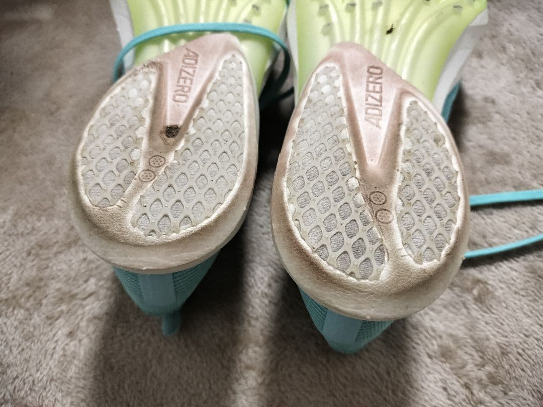 adidas ADIZERO スパイクシューズ ターコイズ 24センチ