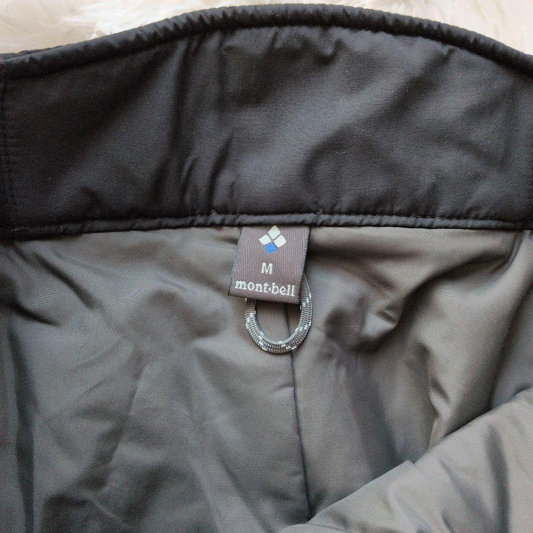 【美品】mont-bell　ドライテック インシュレーテッドパンツ ブラック　M