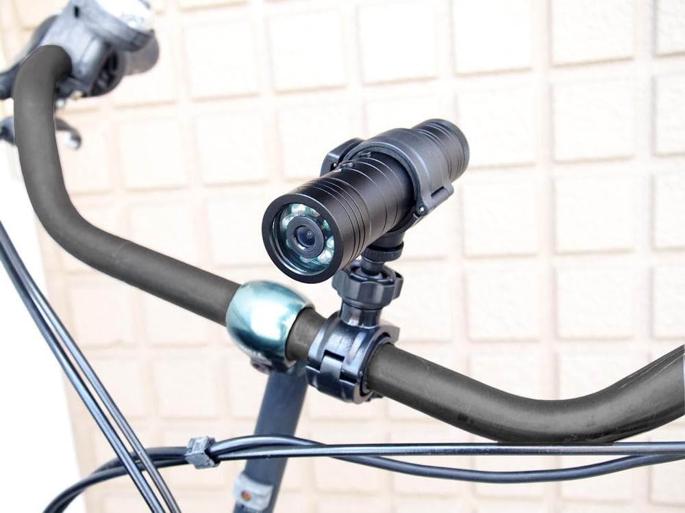 自転車用ドライブレコーダー ライト付き