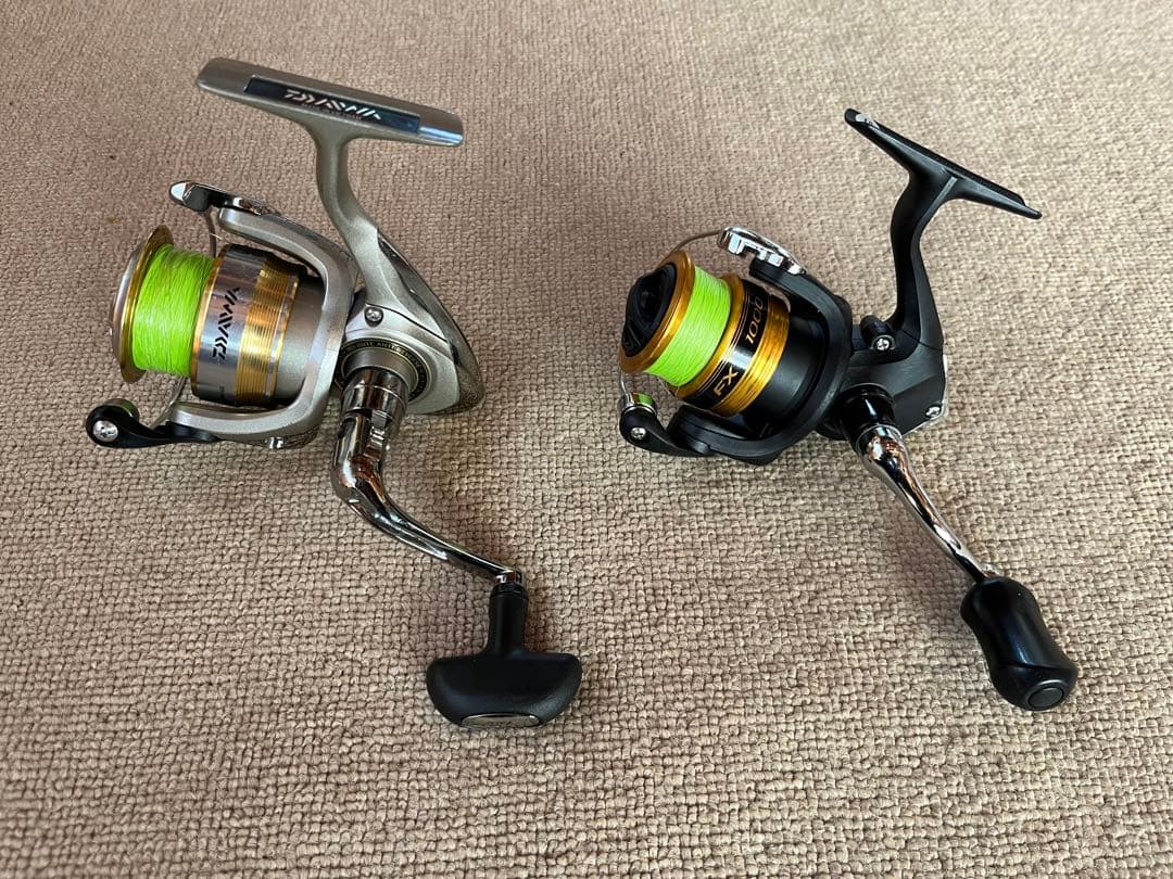 ダイワ クレスト 2500 シマノ FX 1000 スピニングリールまとめ売り